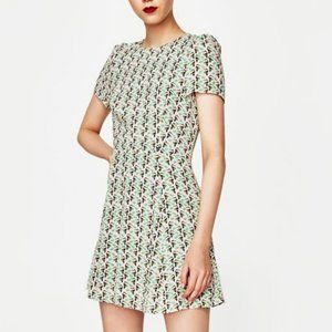 Zara Trafaluc Toucan Print Mini Dress